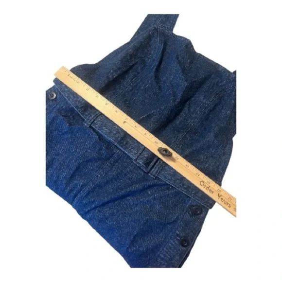 Madewell Denim Cross-Back Jumpsuit in Cason Wash NWT Size 12 KD1 - Picture 5 of 7